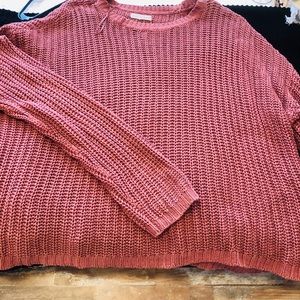 Crop pullover sweater